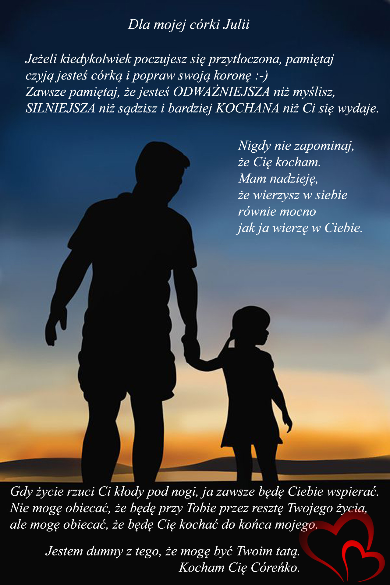 Kocham Cię Córeczko